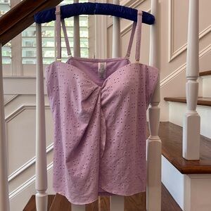 Crown & Ivy Eyelet Tankini Top